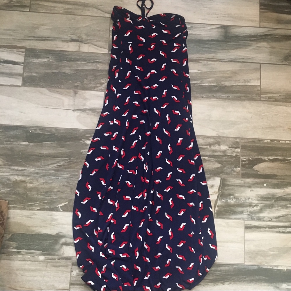 Maxi dress - red white & blue